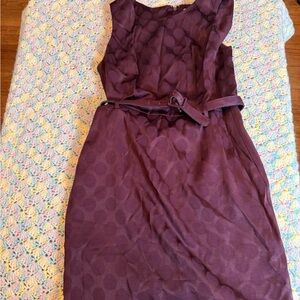 Banana Republic Plum Polka Dot Mini Dress